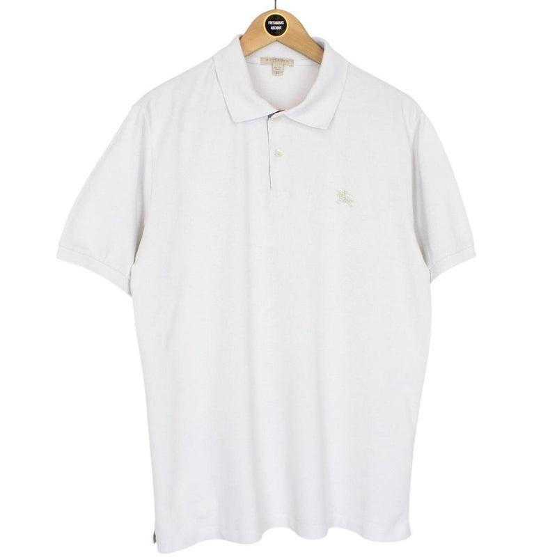 Burberry Brit Off White Nova Check Short Sleeve Cotton Polo Shirt