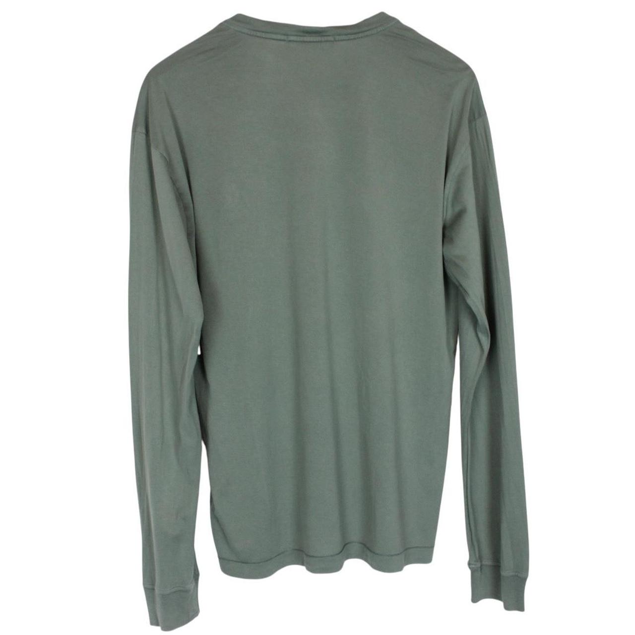 Stone Island AW 2021 Green Long Sleeve Compass T-Shirt