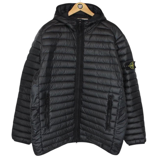 Stone Island AW 2023 Black Loom Woven Chambers R-Nylon Down Jacket