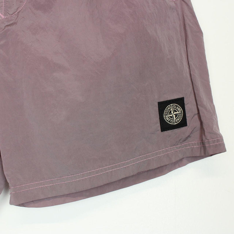 Stone Island SS 2020 Mauve Pink Nylon Metal Swim Shorts