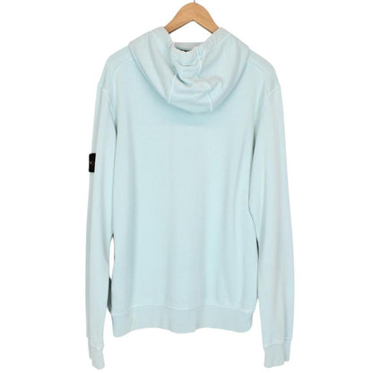 Stone Island SS 2022 Light Blue Cotton Hoodie Jumper
