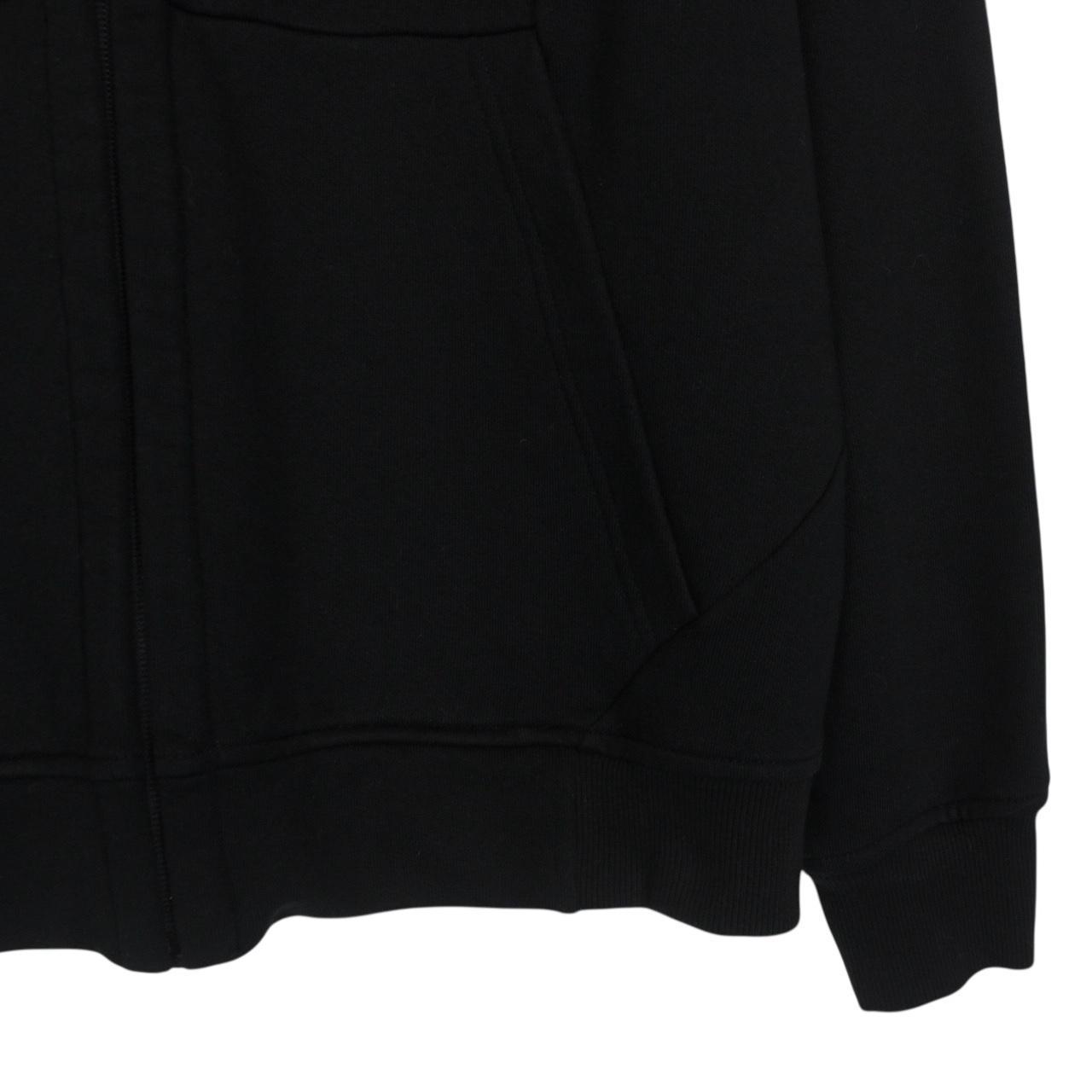 CP Company Black Cotton Full Zip Goggle Hoodie Jumper