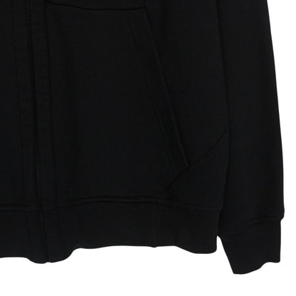 CP Company Black Cotton Full Zip Goggle Hoodie Jumper