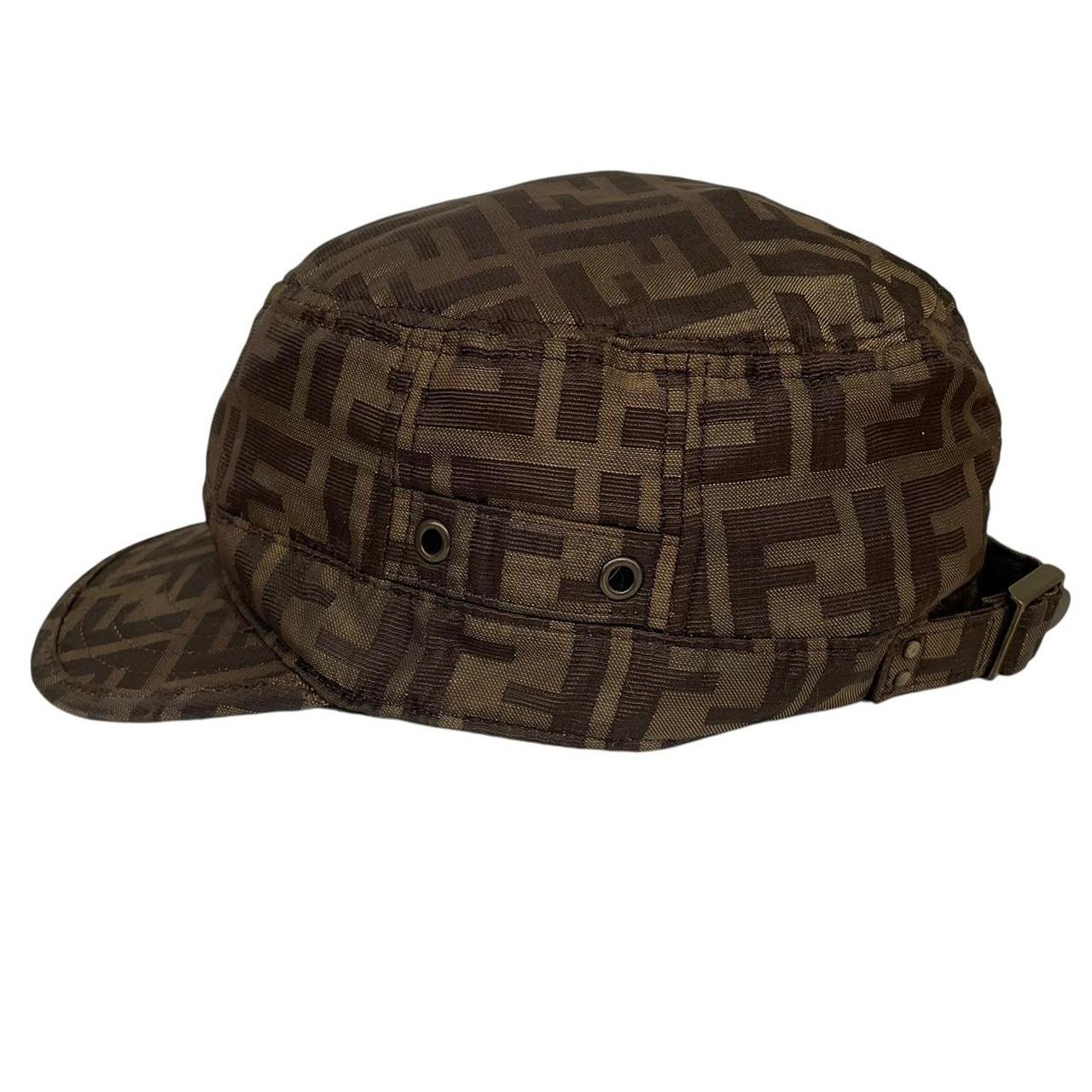 Fendi Brown Zucca Monogram Baseball Hat