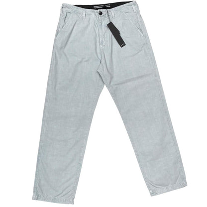 Stone Island SS 2024 Light Blue LO Fit Cotton Trousers