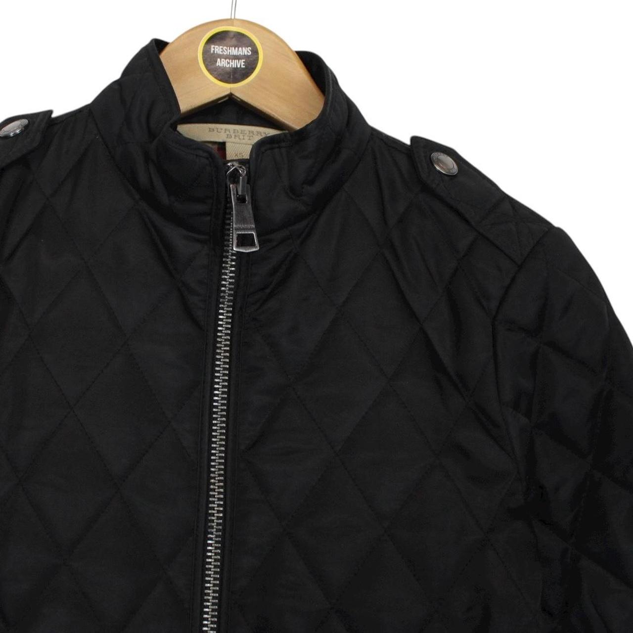 Burberry Brit Black and Beige Nova Check Quilted Jacket