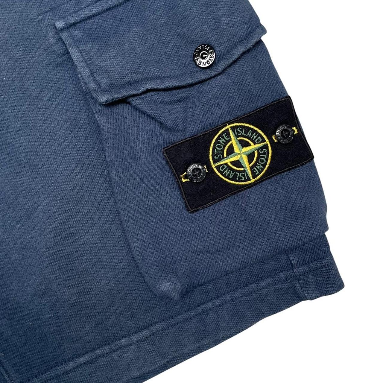 Stone Island SS 2019 Navy Blue Cotton Jogger Shorts