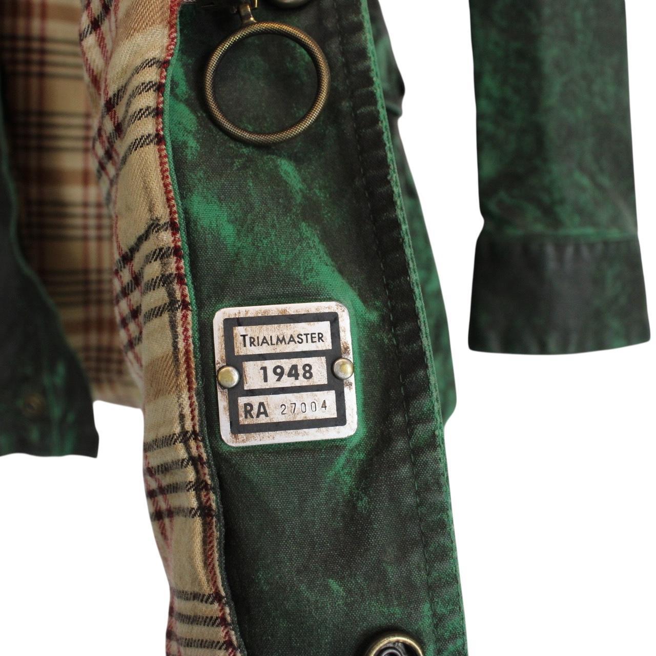 Belstaff Sammy Miller Trialmaster Green Belted Cotton Wax Jacket