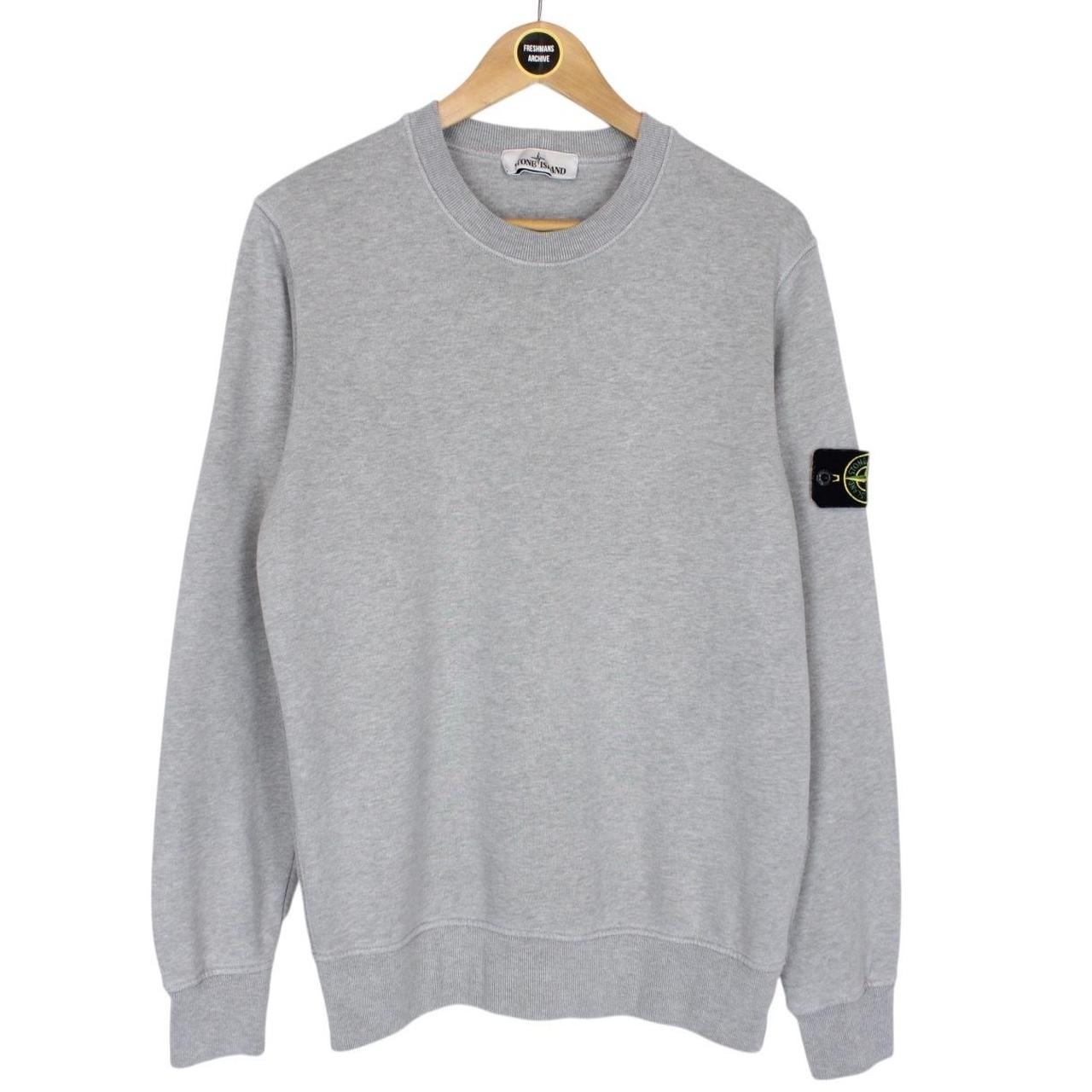 Stone Island AW 2022 Grey Cotton Sweatshirt Jumper