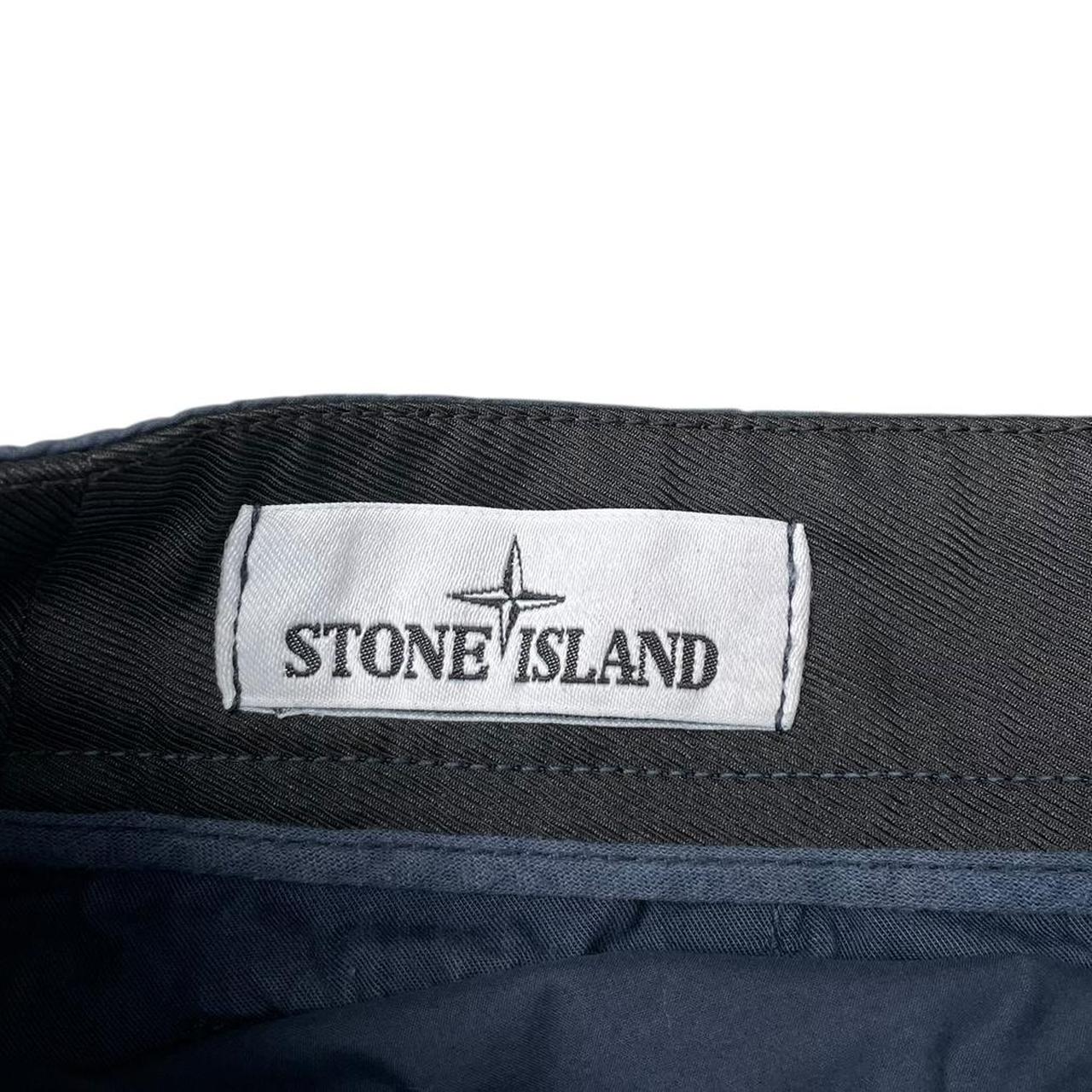 Stone Island SS 2019 Navy Blue Bermuda Cotton Cargo Shorts
