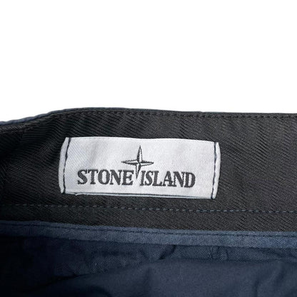 Stone Island SS 2019 Navy Blue Bermuda Cotton Cargo Shorts