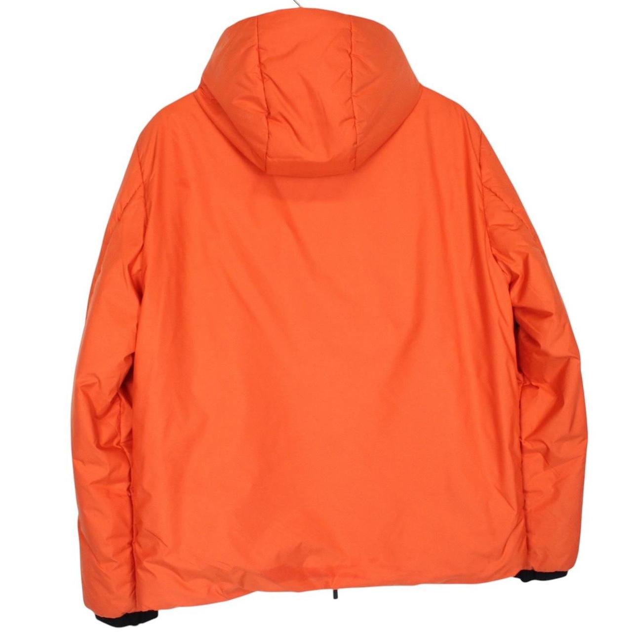 Prada Linea Rossa Technical Nylon Orange Full Zip Padded Jacket