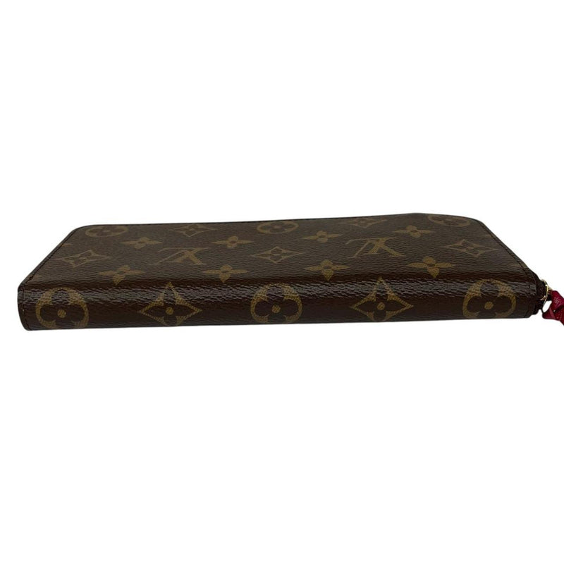 Louis Vuitton Brown Monogram Canvas Coated Leather Clemence Wallet