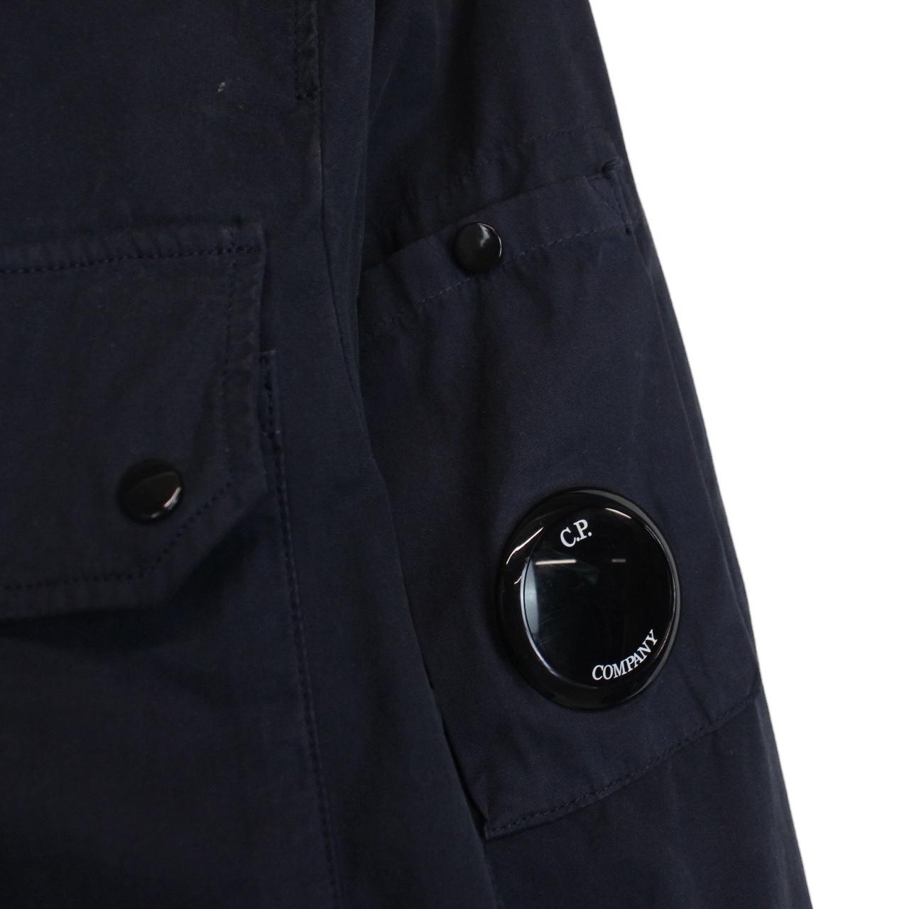 CP Company Navy Blue Full Zip Lens Overshirt Jacket