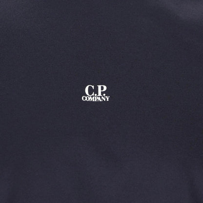CP Company Navy Blue 70/2 Logo Print Cotton Short Sleeve T-Shirt