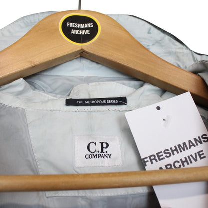 CP Company Metropolis Series Black Tracery Full Zip Lens Hooded Jacket