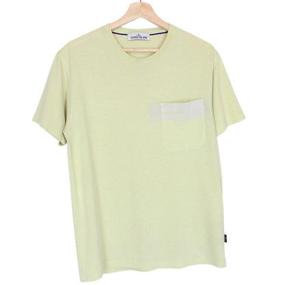 Stone Island SS 2017 Yellow Short Sleeve Compass T-Shirt