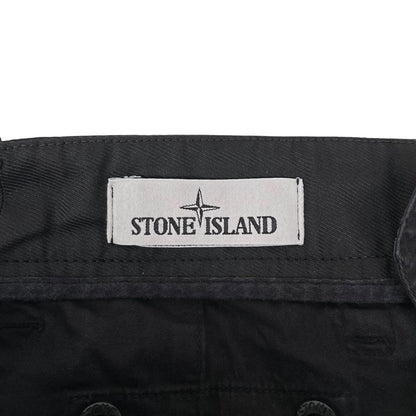 Stone Island Black Slim Fit Cargo Trousers