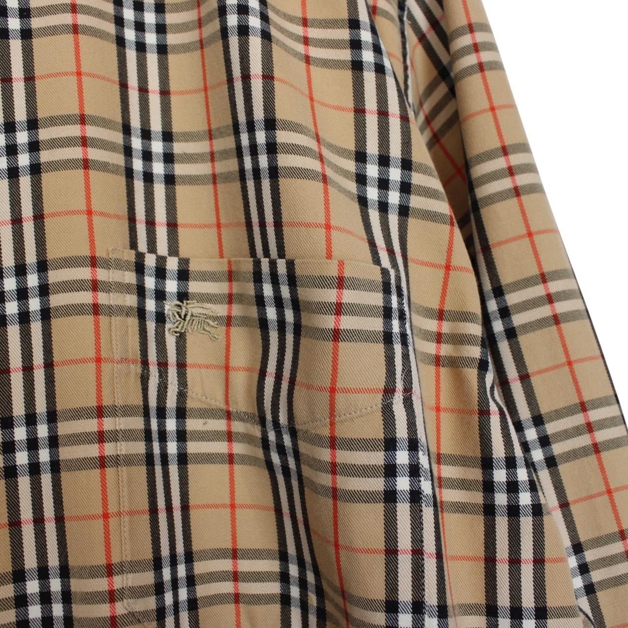 Burberry London Tan Brown Nova Check Long Sleeve Shirt