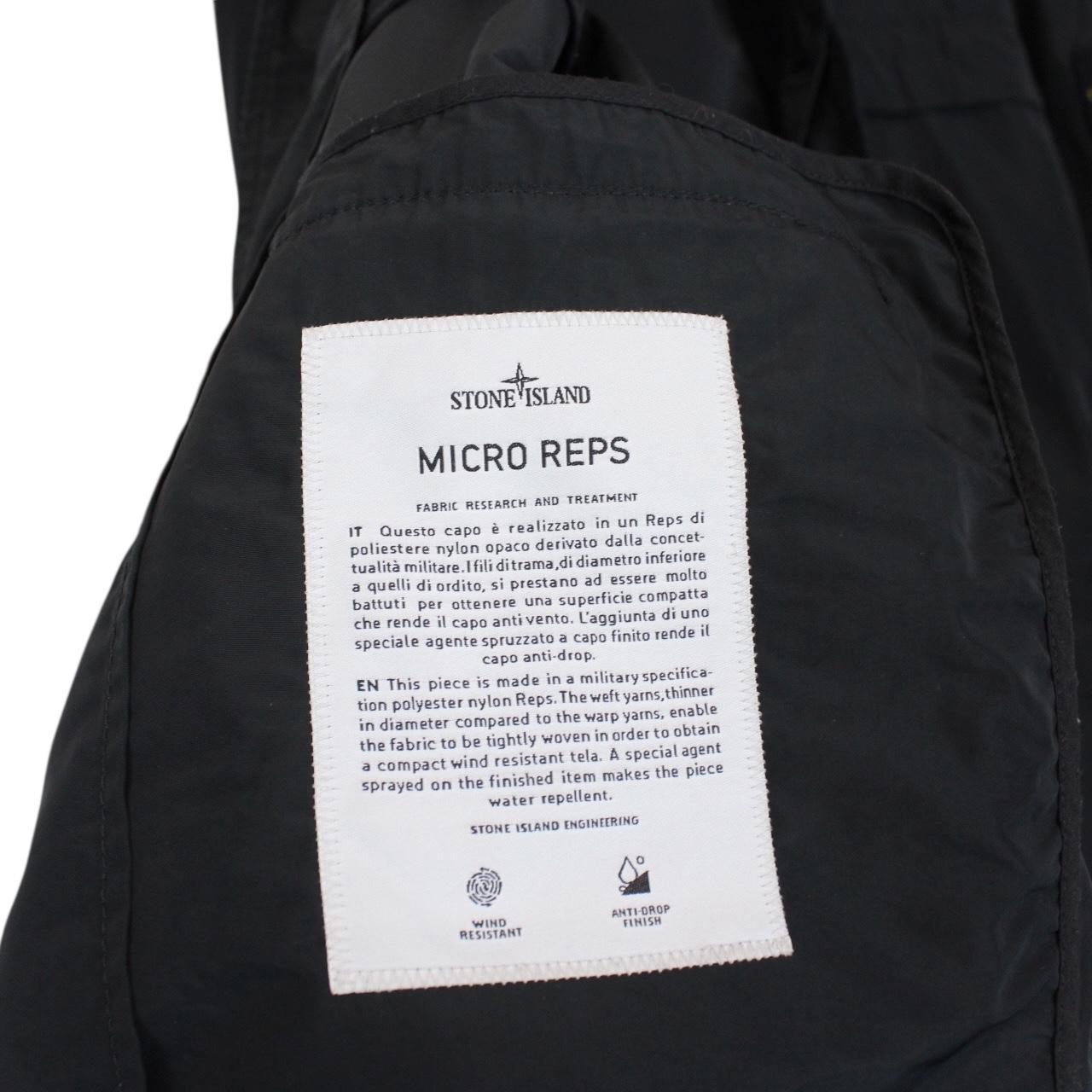 Stone Island SS 2020 Black Micro Reps Nylon Jacket