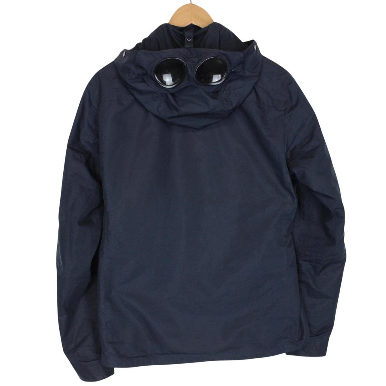 CP Company Micro-M Navy Blue Full Zip Nylon Goggle Jacket