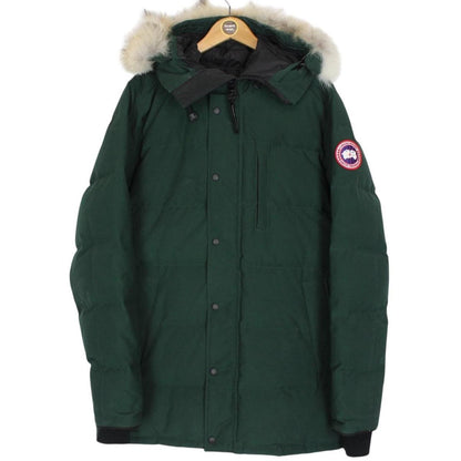 Canada Goose Spruce Green Carson Parka Down Coat with Fur Trim