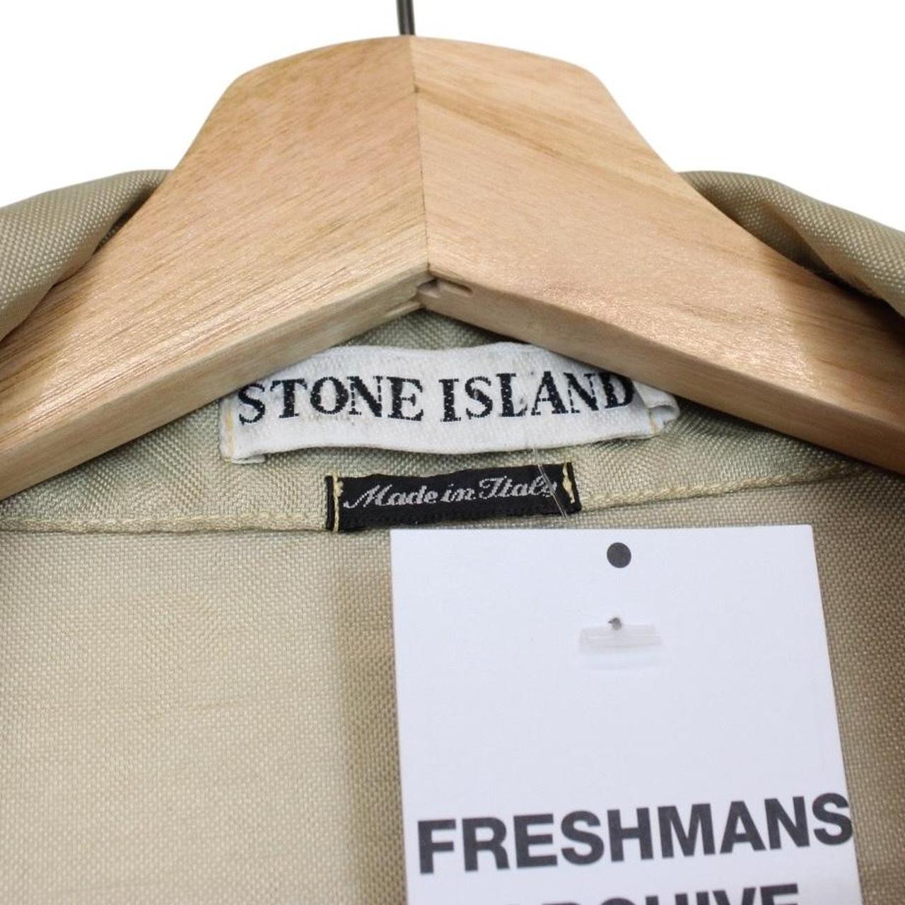 Vintage Stone Island SS 1997 Beige Formula Steel Green Edge Badge Jacket