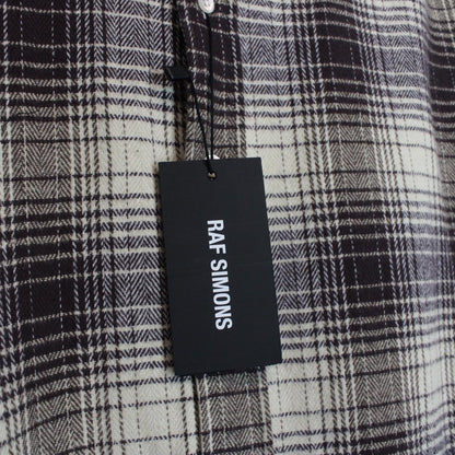Raf Simons Beige Checked ‘The Others’ Big Fit Flannel Shirt