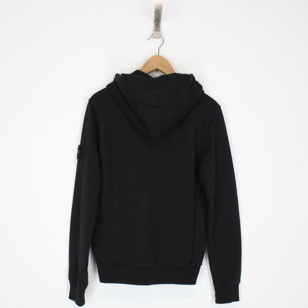 Stone Island SS 2019 Black Full Zip Cotton Hoodie Jumper