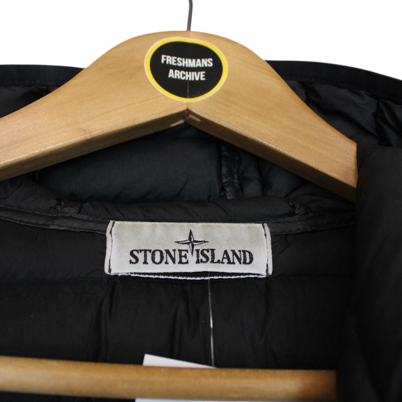 Stone Island AW 2023 Black Loom Woven Chambers R-Nylon Down Jacket
