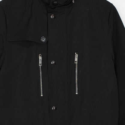Burberry London Black Full Zip Nova Check Lined Jacket