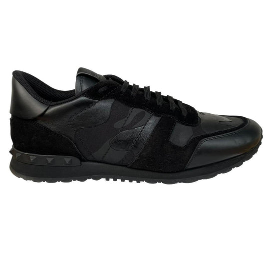 Valentino Garavani Rockrunner Black Camouflage Trainers