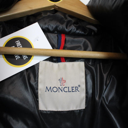 Moncler Maya Black Full Zip Hooded Down Puffer Jacket