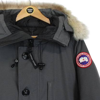 Canada Goose Graphite Grey Chateau Parka Down Jacket with Fur Trim