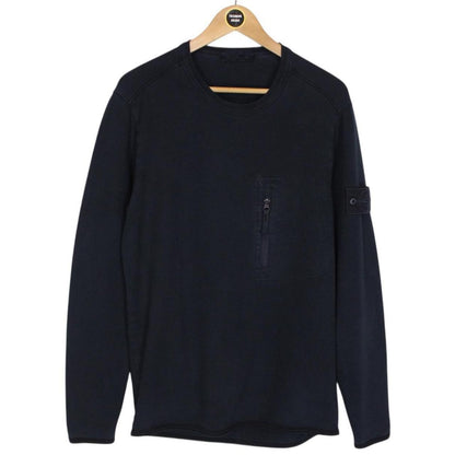 Stone Island Ghost SS 2017 Navy Blue Cotton Sweatshirt Jumper