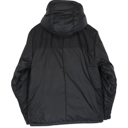 Burberry Tan Brown and Black Nova Check Reversible Hooded Down Jacket