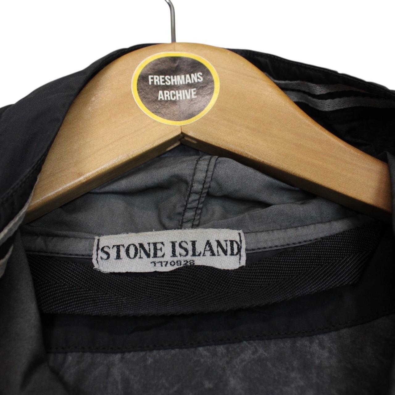 Stone Island SS 2008 Navy Blue Nylon Spalmatura Full Zip Jacket