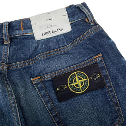 Stone Island SS 2015 Navy Blue RE-T Fit Denim Jeans