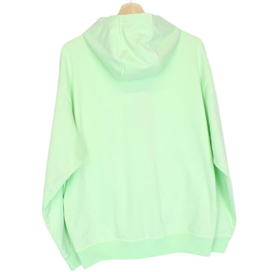 Stone Island Marina SS 2023 Light Green Plated Dyed Cotton Hoodie Jumper