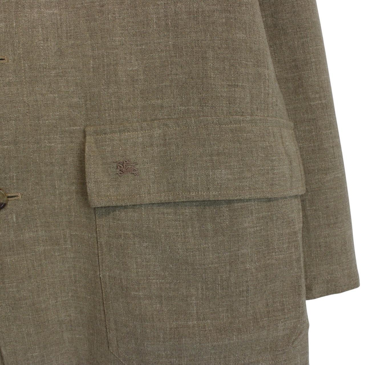 Vintage 00s Burberry Green Worsted Wool Blend Jacket