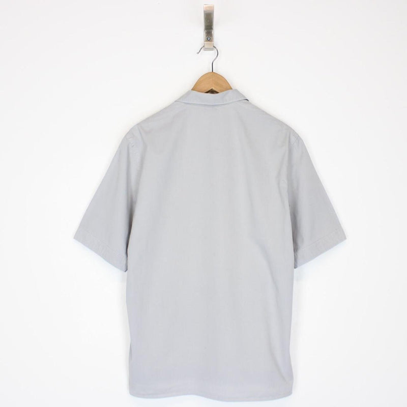 Vintage Stone Island SS 2003 Grey Short Sleeve Cotton Shirt
