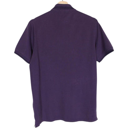 Stone Island Purple Short Sleeve Compass Cotton Polo Shirt