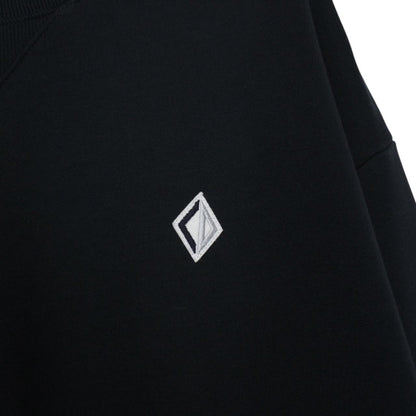 Dior navy blue sweatshirt featuring embroidered CD icon logo on cotton material.
