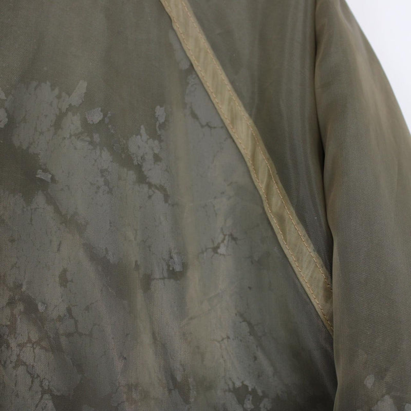 Vintage Stone Island AW 2001 Khaki Green Monofilament Mesh Lined Full Zip Hooded