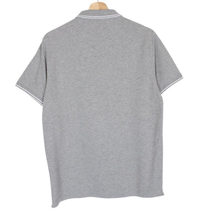 Stone Island Grey Short Sleeve Compass Cotton Polo Shirt