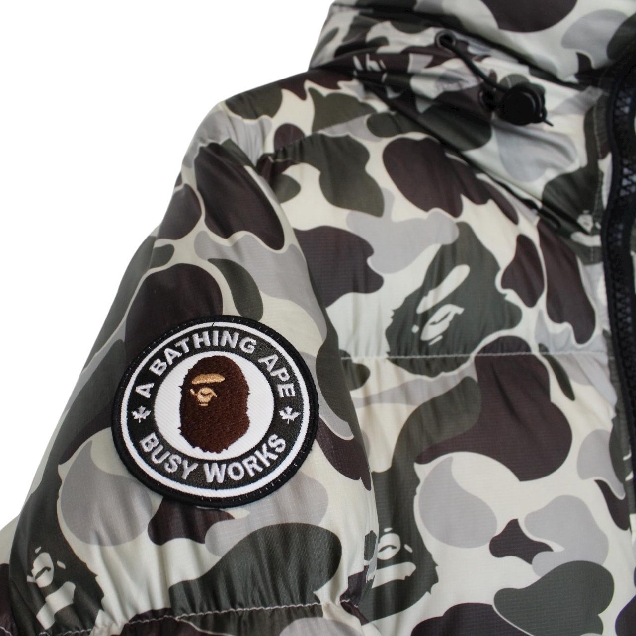 Bape x Canada Goose Grey Camo Crofton Down Puffer Jacket