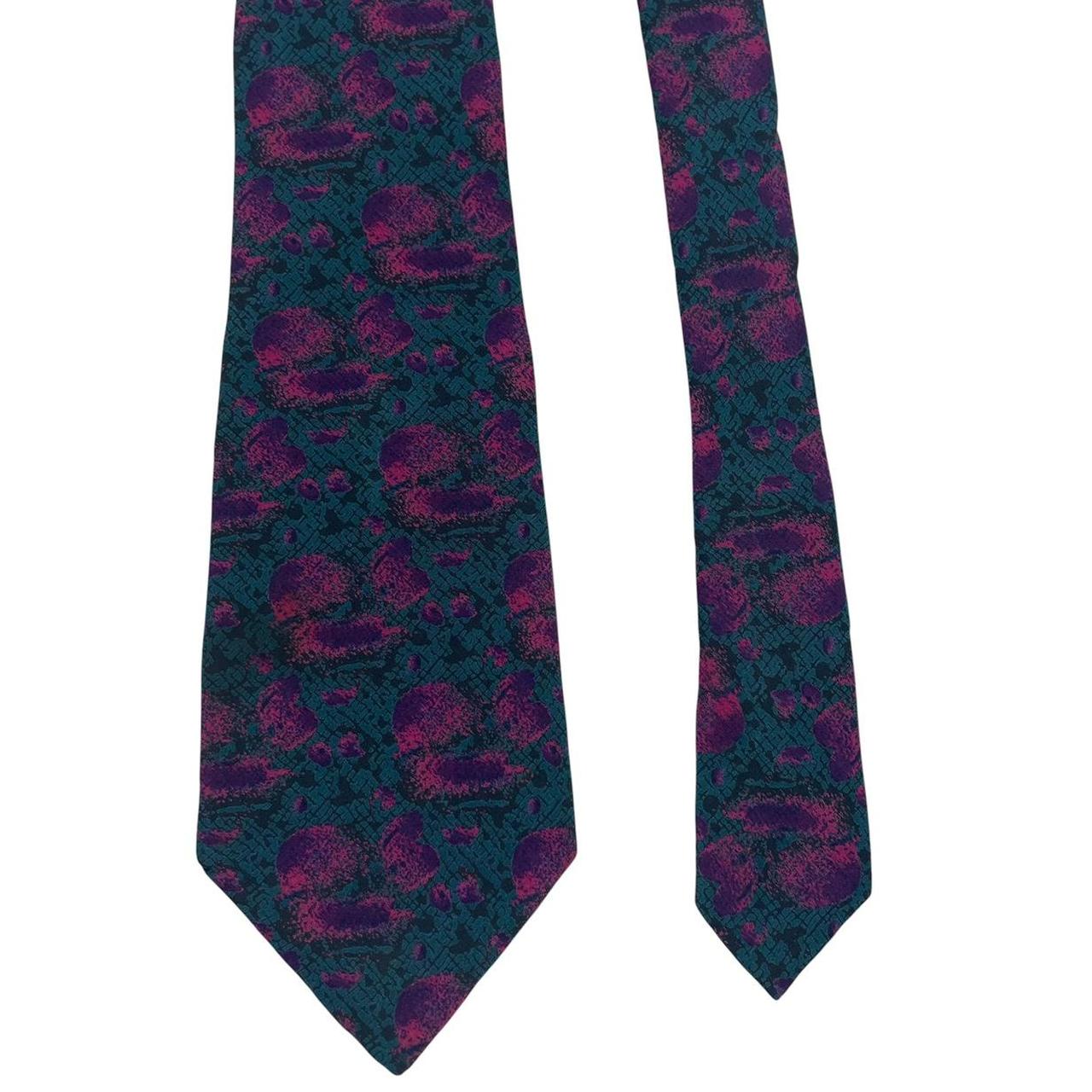 Christian Dior multicoloured silk tie with intricate patterns and limited edition details.