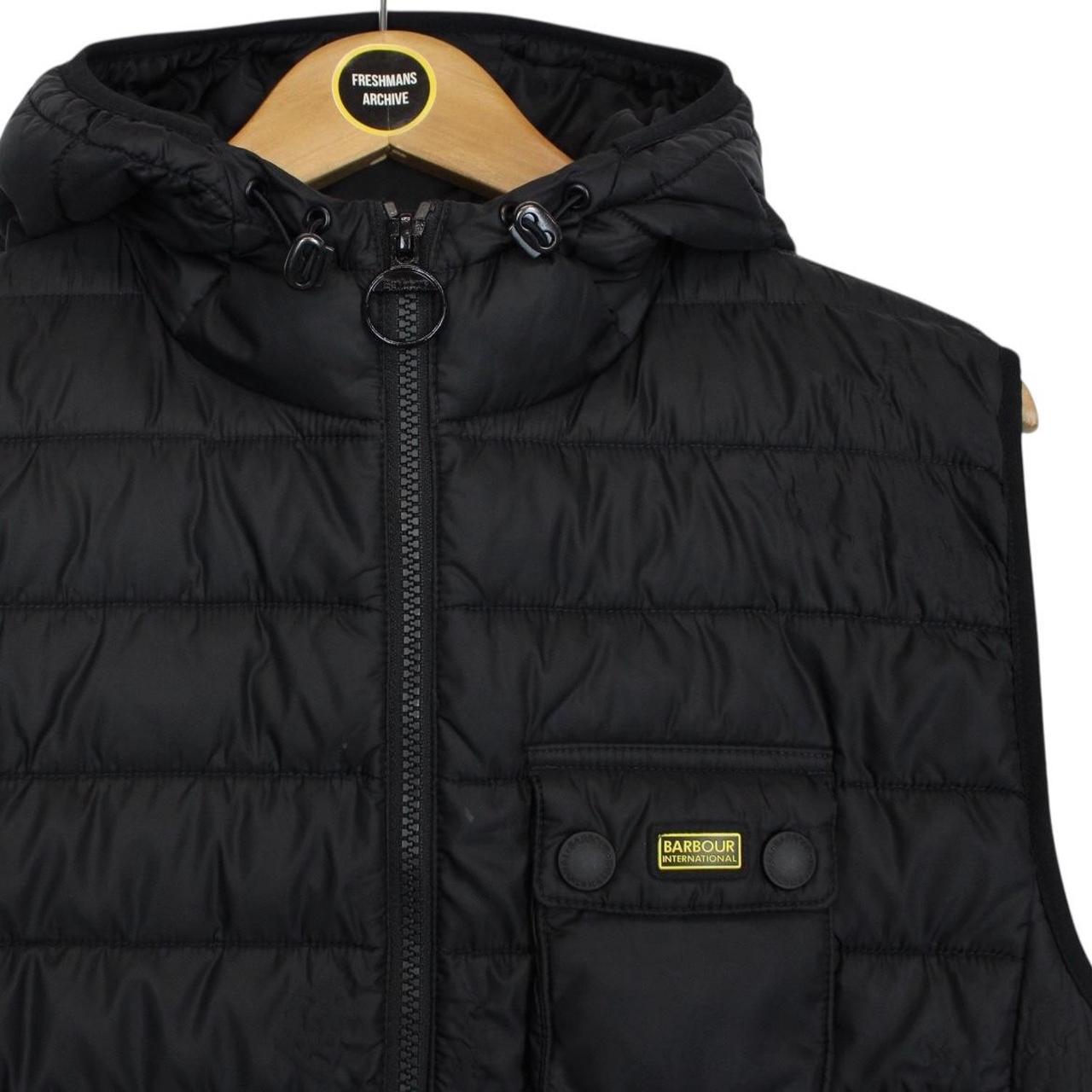 Barbour International Black Full Zip Ouston Gilet / Bodywarmer
