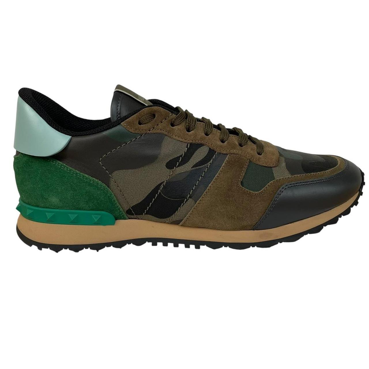 Valentino Garavani Rockrunner Green Camouflage Trainers