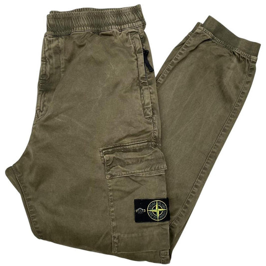 Stone Island AW 2023 Green RE-T Fit Cargo Trousers